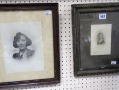 Two photographs of ladies