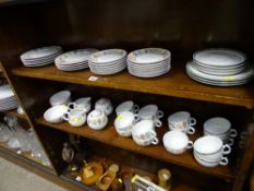 Furstenberg Italian forty piece tea service with a small quantity of other Italian teaware