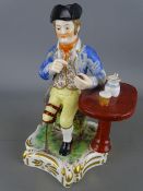 Stevenson & Hancock, Derby mid 19th Century figure of Long John Silver