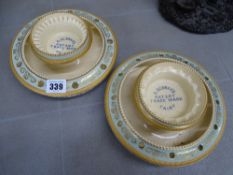 Pair of S Clarke's patent trademark fairy light holders by Taylor Tunnicliffe & Co (one damaged)