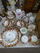 Vintage Stanley china part tea service, a quantity of Royal Doulton chinoiserie type teaware and a