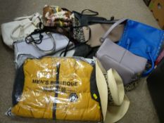 Parcel of designer vintage clothing, handbags etc
