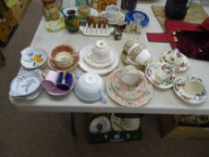 Cabinet cups, saucers and trios by Paragon, Grays Pottery, Hammersley etc, a Shelley china two