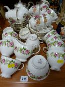 Parcel of Colclough teaware and Mayfair teaware