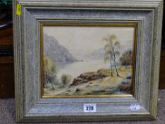 Watercolour - Welsh? river scene
