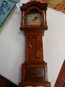 Miniature grandfather clock music box