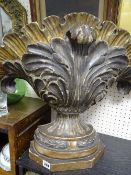 Composition tin lined acanthus leaf planter