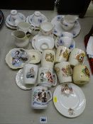 Quantity of Victoria and other commemorative china, a Royal Vale part teaset etc