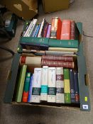 Two boxes of books