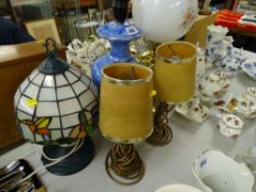 Selection of decorative table lamps