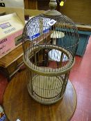Vintage style gilt decorated birdcage