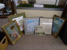 Quantity of framed pictures and prints