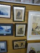 Three framed prints of New Zealand natives/warriors