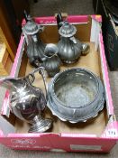 Excellent parcel of pewter and electroplate