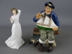 Two Royal Doulton figurines 'Tall Story' HN2248 and 'With Love' HN3393