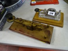Two vintage style Morse code/telegraph instruments