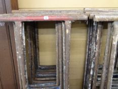 Quantity of metal scaffold tower sections