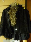 Lady's vintage evening cape and a faux fur