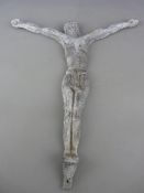 Cast lead wall mount figure of Jesus, His Crucifixion