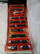 Nine Hornby Railways 00 gauge engines including 'Black 5112', GWR 'Albert Hall' and five boxed