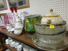 Large parcel of mixed porcelain, anniversary porcelain, glassware etc