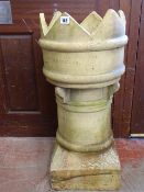 Buff coloured chimney pot