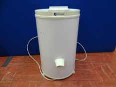 Small cylindrical tabletop spin dryer E/T