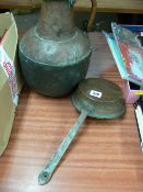 Near Eastern copper water pot and cooking pan