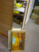 Parcel of paintings and mirrors