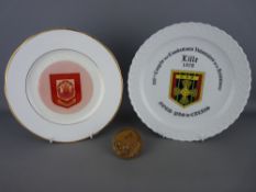 Dunkirk Veteran's memorabilia including a Lille 1978 plate, a 45th anniversary plate 1940-1985 and a