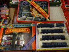 Boxed Hornby Junior electric starter set, boxed Hornby Rural Rambler set and a boxed Hornby