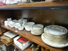 Parcel of floral decorated teaware