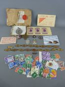 British Railway 'Fifteen Years First Aid' efficiency badge and a 'Twenty Years' badge, both