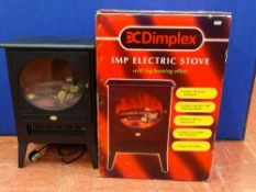 Boxed Dimplex IMP log effect electric fire E/T