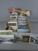 Large quantity of vintage postcards - street scenes, old shop fronts, regimental, steam locomotive