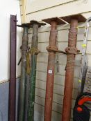 Two pairs of Acro props