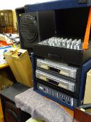 Semi professional karaoke equipment including performer's choice CD set with a KAM KDJ 400 power