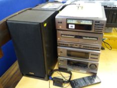 Aiwa stereo hifi component NSX-D7 system with speakers E/T