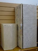 Two items of white loom furniture