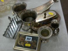 Quantity of silver plated and other metalware