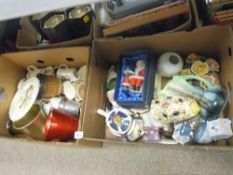 Two boxes of mixed porcelain and similar items