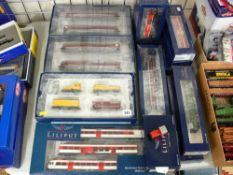 Liliput/Bachmann 187th scale H0 e model railway sets, engines and carriages