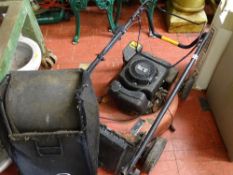 Power Devil 3.75hp petrol lawnmower with grass bag