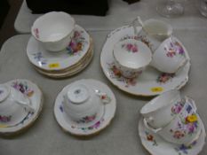 Coalport 'June Time' part tea service