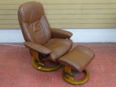 Ekornes Stressless recliner chair with footstool