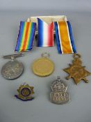 World War I group of three awarded to 2888 Pte A E Lewis, Worcester Regiment with original box, a