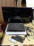 LG large screen LCD TV and Humax, Panasonic and Tevion entertainment units E/T