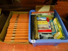 Tub of good Welsh maritime and other books and a parcel of thirteen volumes of 'Ship's Monthly'