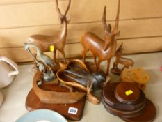 Parcel of ornamental treen