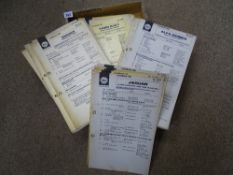 Large quantity of Shell service charts